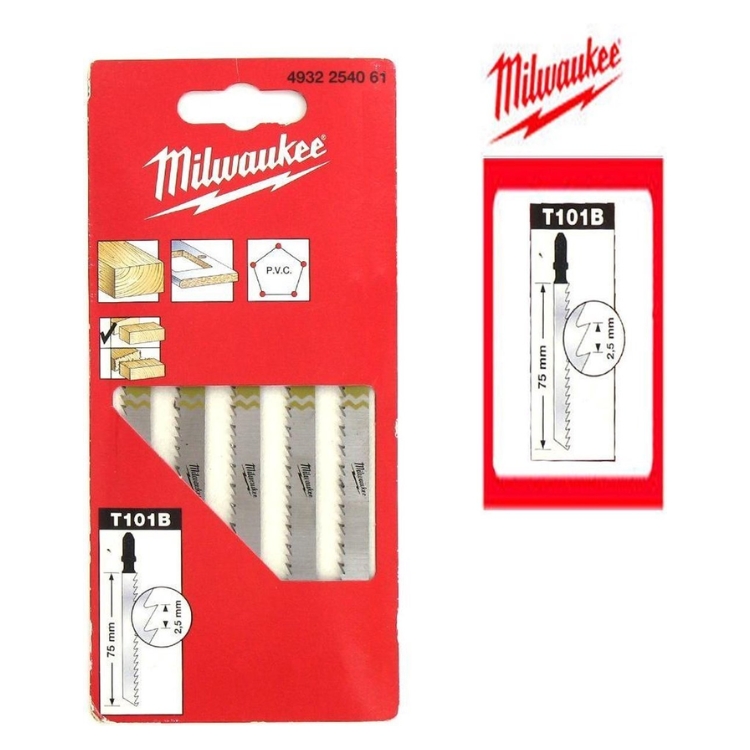 Milwaukee list ubodne pile drvo bi-metal 75x2.5 5 kom