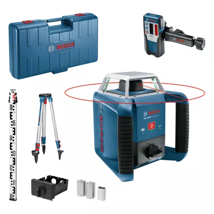 BOSCH GRL 400 H građevinski laser set (LR1+BT170+GR240+kofer)