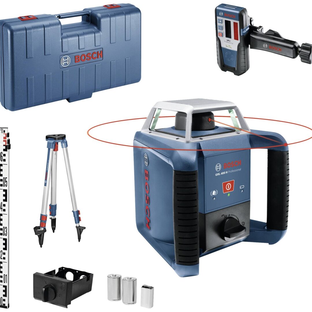 BOSCH GRL 400 H građevinski laser set (LR1+BT170+GR240+kofer)