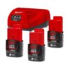 Milwaukee M12 NRG-303 AKU SET BATERIJA I PUNJAČ 3X 3,0AH