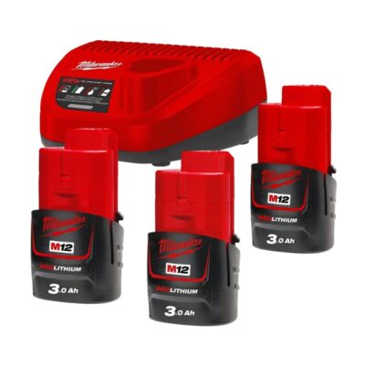Milwaukee M12 NRG 303 AKU SET BATERIJA I PUNJAC 3X 30AH alati matic 881343880 Alati Matić Alati vrhunske cijene i kvalitete