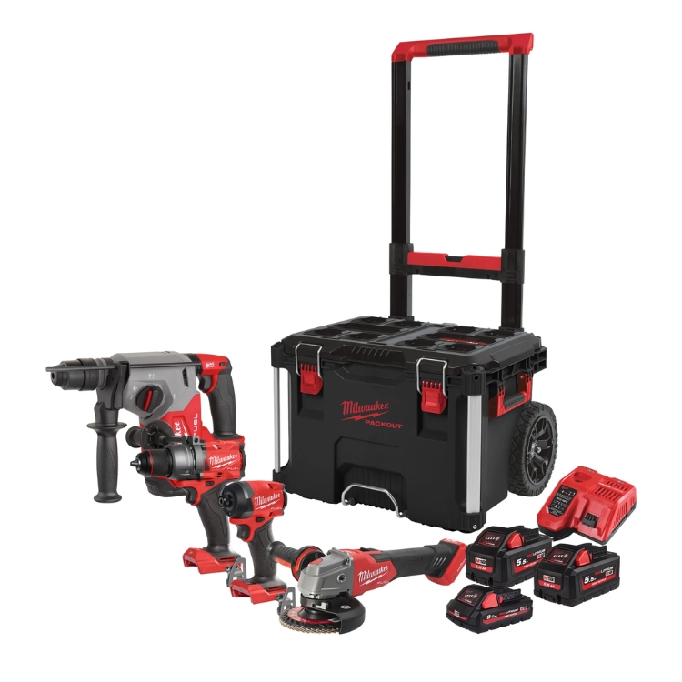 Milwaukee M18FPP4AE-533P akumulatorski kompleta alata