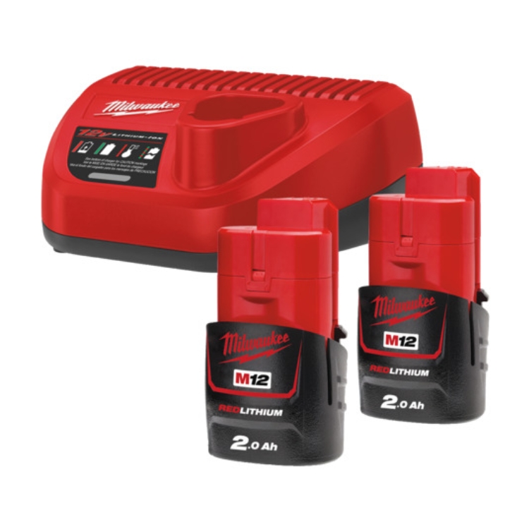 Milwaukee M12NRG-202 set akumulatora s punjačem