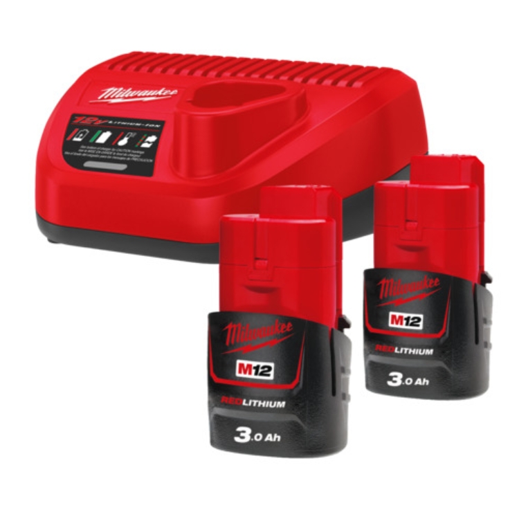 Milwaukee M12NRG-302 set akumulatora s punjačem