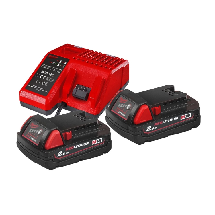 Milwaukee M18NRG-202 set akumulatora s punjačem