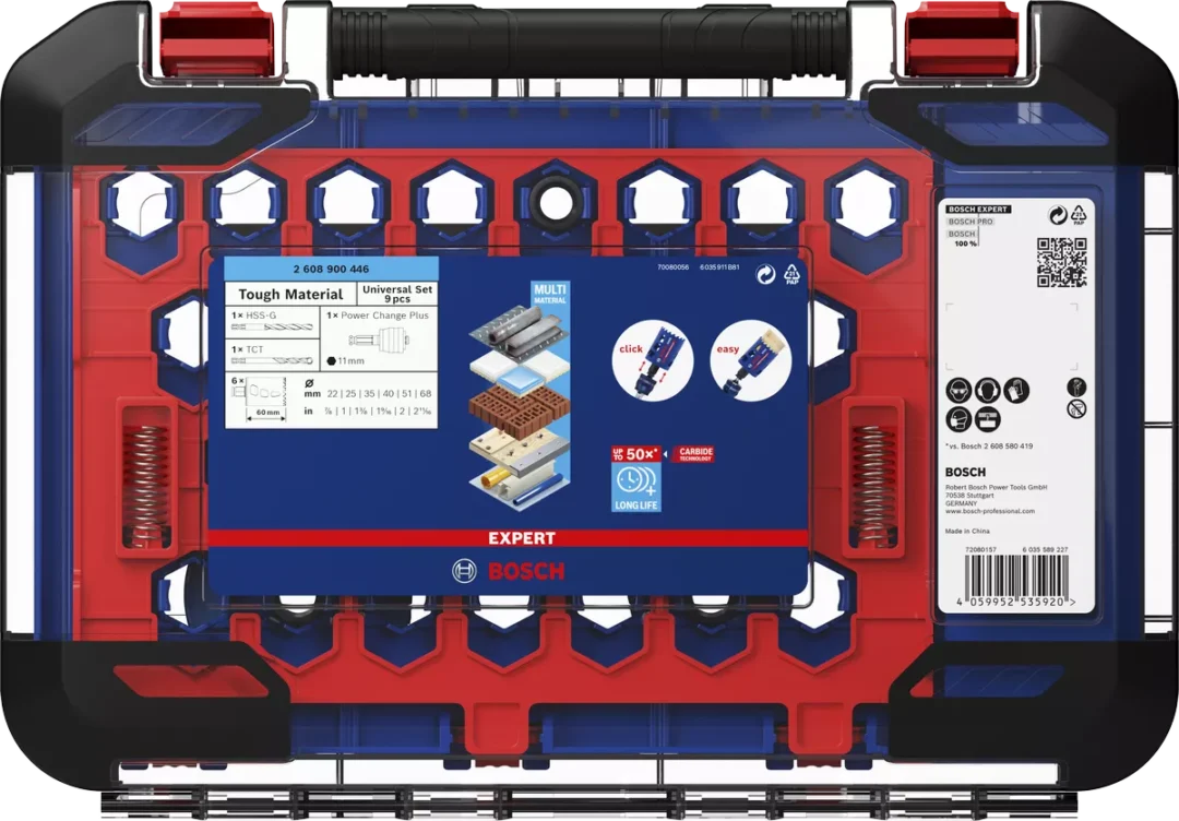 BOSCH 9-dijelni set Expert kruna sa adapterom Tough Material - Slika 2