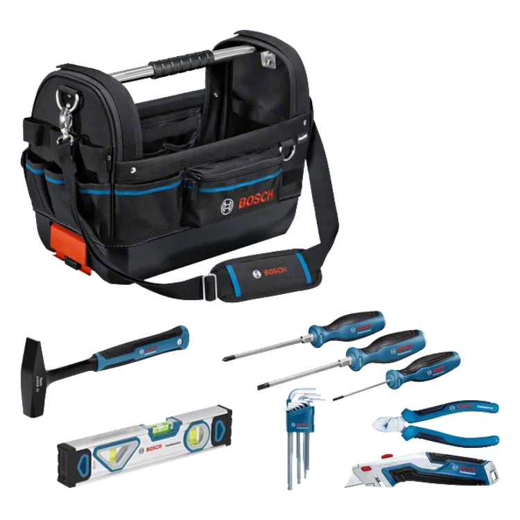 BOSCH Professional torba za alat GWT 20 + 17-dijelni set ručnih alata