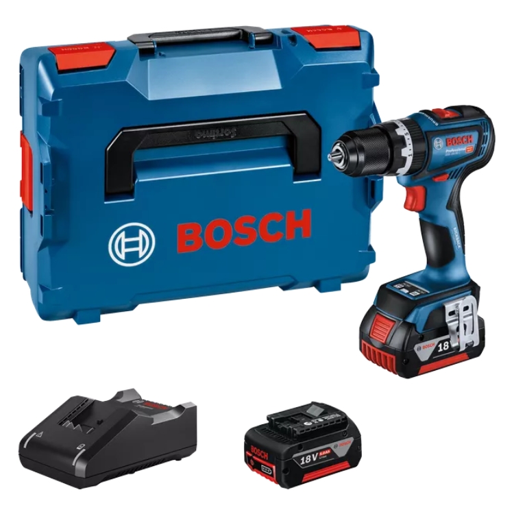 BOSCH aku bušilica GSB 18V-90 C 2xAku 18V 5,0Ah + L-BOXX