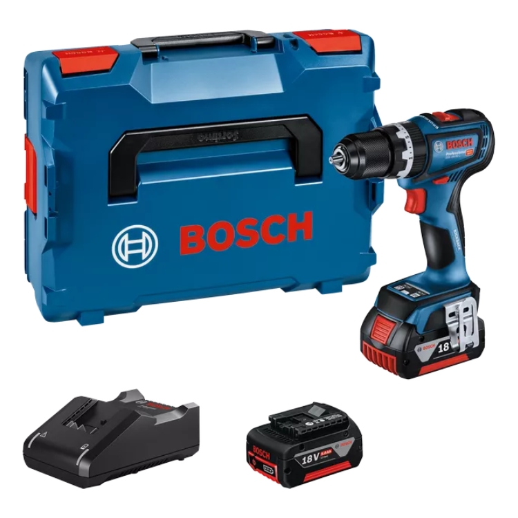 BOSCH aku bušilica GSB 18V-90 C 2xAku ProCORE 18V 4,0Ah + L-BOXX