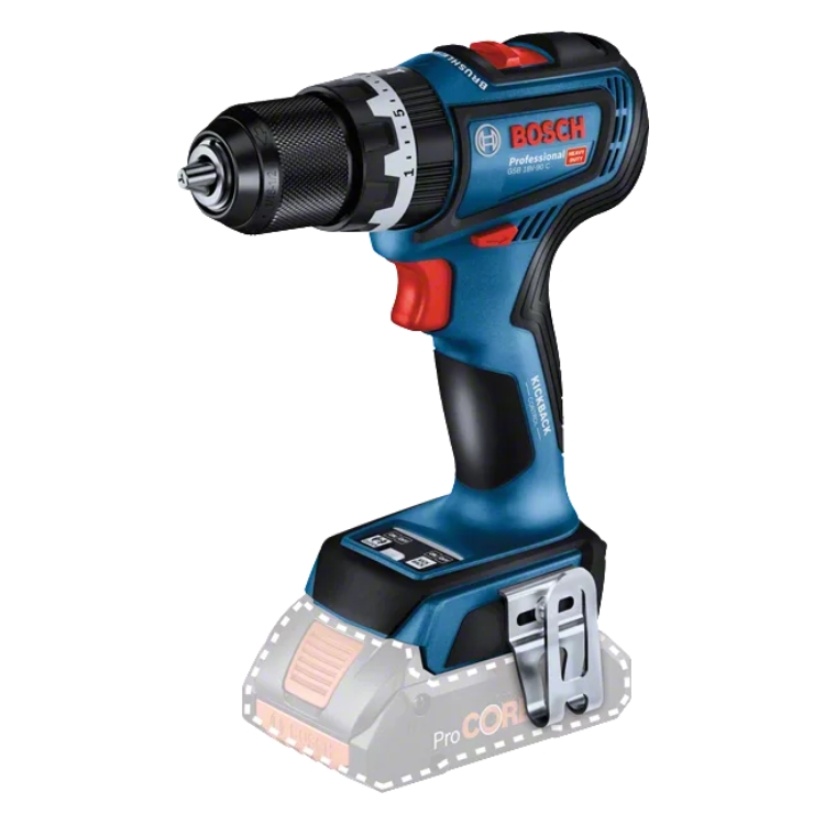 BOSCH aku bušilica GSB 18V-90 C + L-BOXX