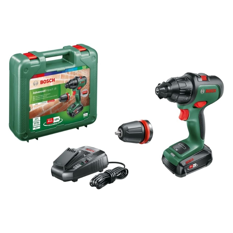 BOSCH aku bušilica-izvijač AdvancedDrill 18 1xAku 18V 2,5Ah + kovčeg