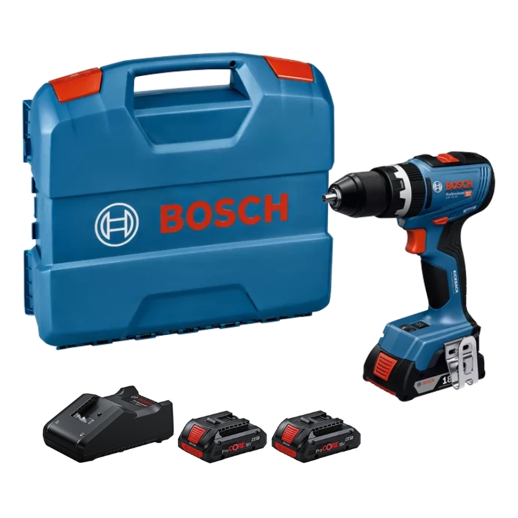 BOSCH aku bušilica-izvijač GSB 18V-65 2xAku ProCORE 18V 4,0Ah + L-BOXX