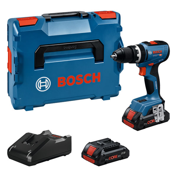 BOSCH aku bušilica-izvijač GSB 18V-65 2xAku ProCORE 18V 4,0Ah + L-BOXX