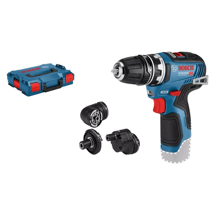 BOSCH aku bušilica-izvijač GSR 12V-35 FC + 4 nastavka + L-BOXX