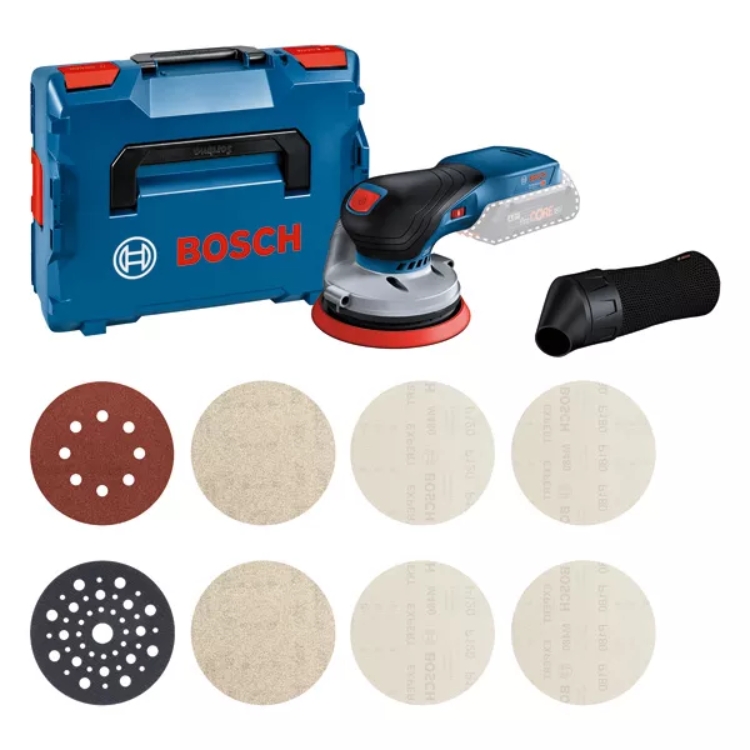 BOSCH aku ekscentrična brusilica GEX 18V-125 + M480 + L-BOXX