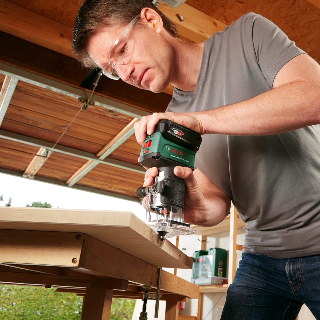 BOSCH aku glodalica rubova AdvancedTrimRouter 18V-8 + postolja + kovčeg - Slika 2