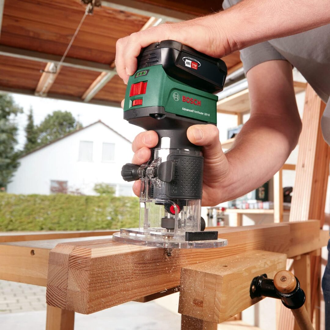 BOSCH aku glodalica rubova AdvancedTrimRouter 18V-8 + postolja + kovčeg - Slika 3