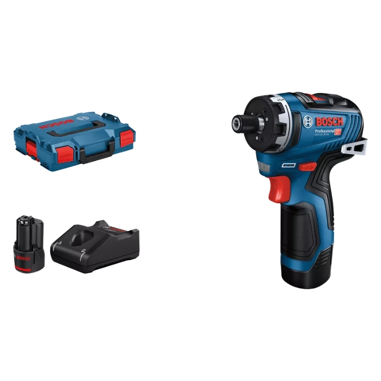 BOSCH aku izvijač GSR 12V-35 HX 2xAku 12V 3,0Ah + L-BOXX
