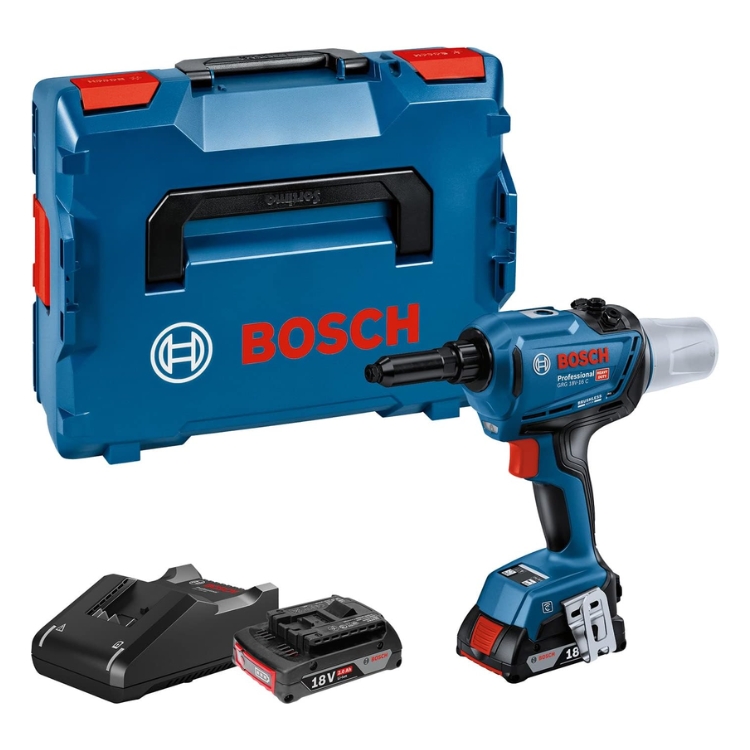 BOSCH aku pištolj za zakovice GRG 18V-16 C 2xAku 18V ProCORE 4,0Ah + L-BOXX