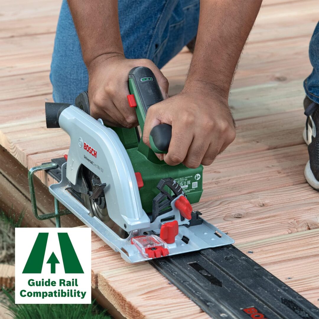 BOSCH aku ručna kružna pila UniversalCirc 18V-53 + aku set - Slika 4