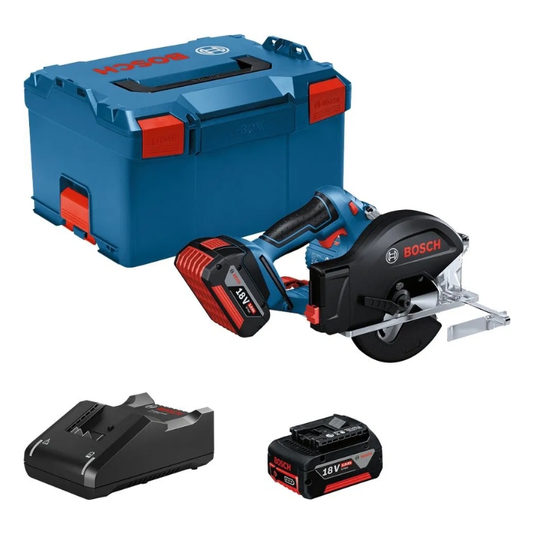 BOSCH aku ručna kružna pila za metal GKM 18V-50 2xAku 18V 5,0Ah