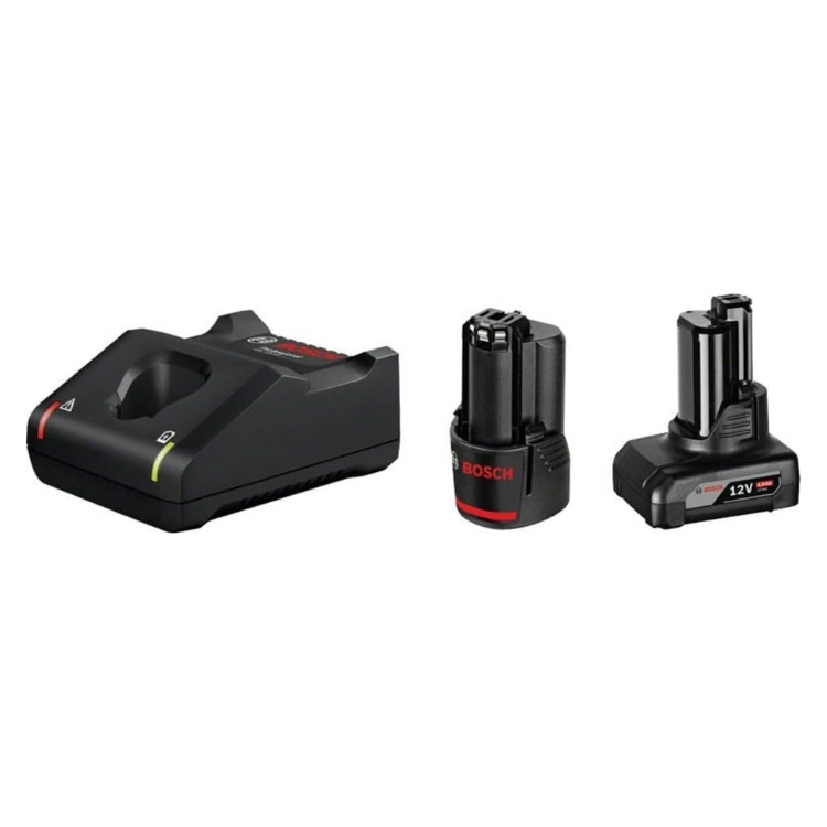 BOSCH aku set 1xAku GBA 12V 4,0Ah + 1xAku GBA 12V 2,0Ah + GAL 12V-40