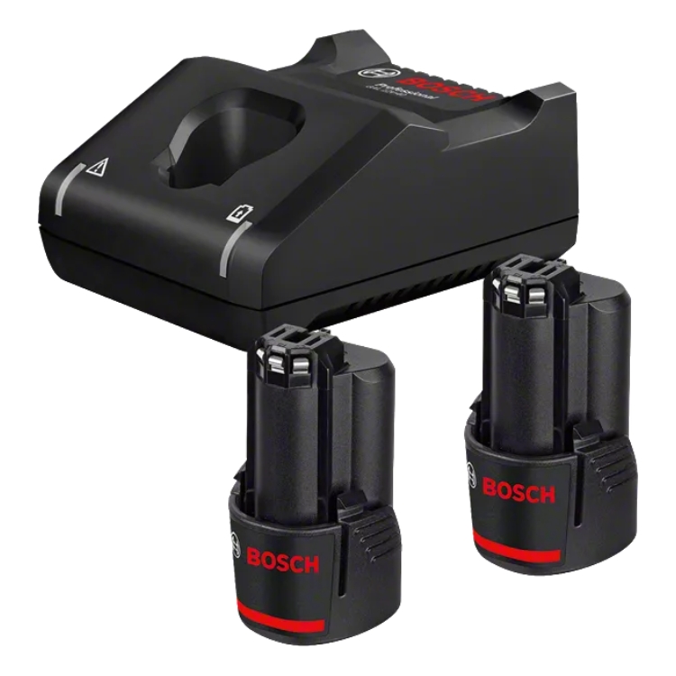 BOSCH aku set 2xAku GBA 12V 3,0Ah + GAL 12V-40