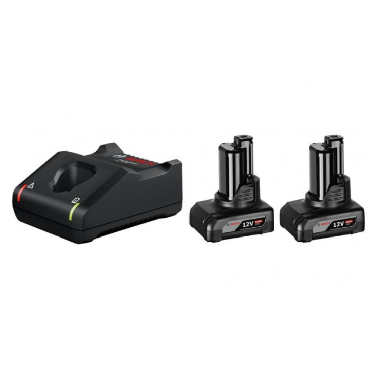 BOSCH aku set 2xAku GBA 12V 6,0Ah + GAL 12V-40