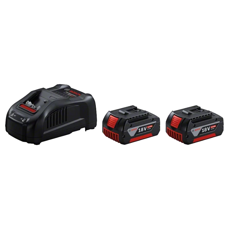 BOSCH aku set 2xAku GBA 18V 5,0Ah + GAL 1880 CV
