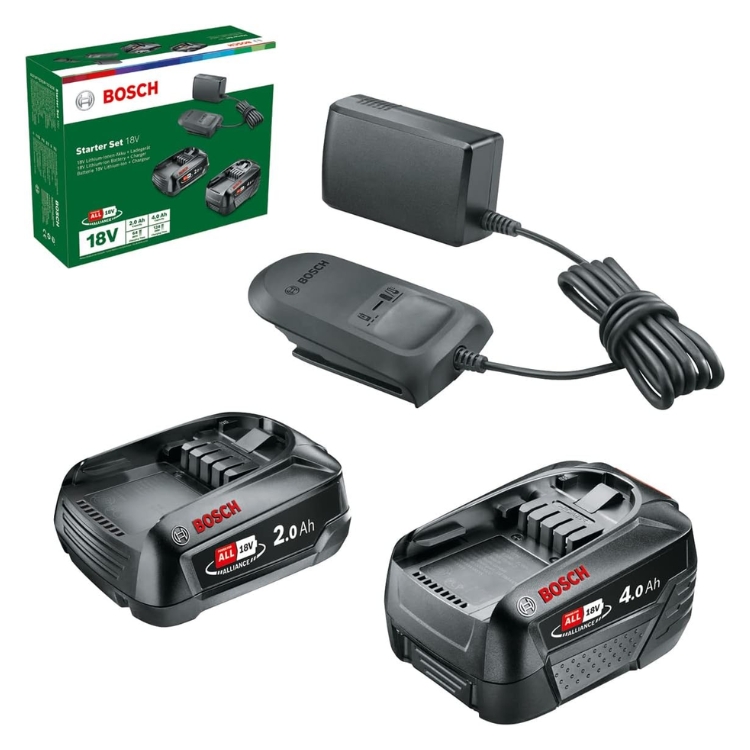 BOSCH aku set PBA 1x18V 2,0Ah + 1x18V 4,0Ah + AL 18V-20