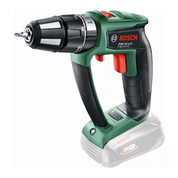 BOSCH aku udarna bušilica-izvijač PSB 18 LI-2 Ergonomic