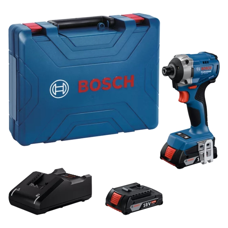 BOSCH aku udarni stezač GDR 18V-215 2xAku 18V 2,0Ah + kovčeg