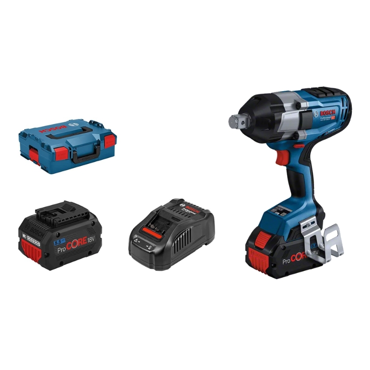 BOSCH aku udarni stezač GDS 18V-1050 H 2xAku 18V ProCORE 8,0Ah + L-BOXX