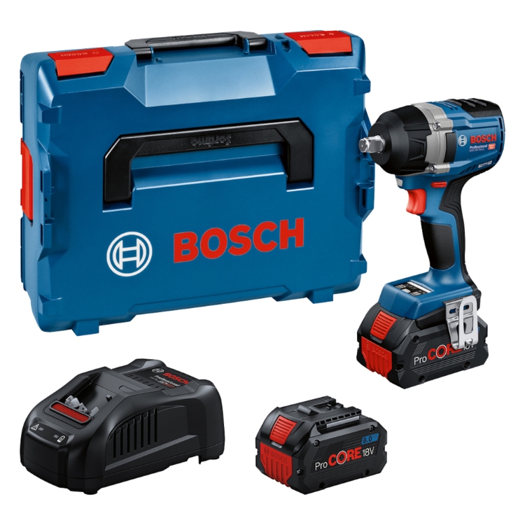 BOSCH aku udarni stezač GDS 18V-750 C 2xAku 18V 5,0Ah + L-BOXX