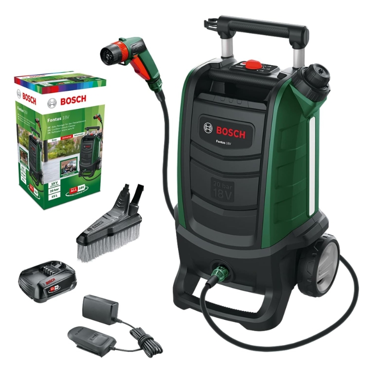 BOSCH aku visokotlačni perač Fontus 18V + aku set