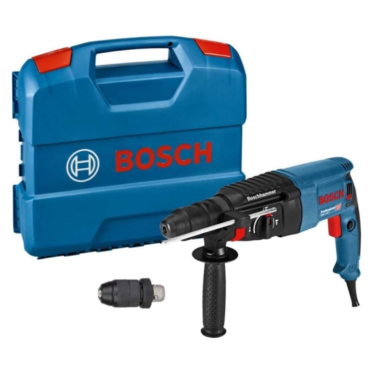 BOSCH bušaći čekić GBH 2-26 DFR + kovčeg + izmjenjiva stezna glava