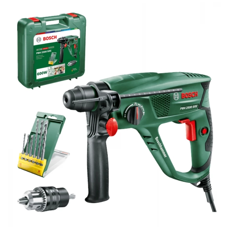 BOSCH bušaći čekić PBH 2500 SRE + kovčeg