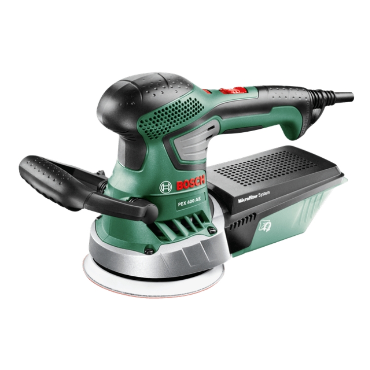 BOSCH ekscentrična brusilica PEX 400 AE + kovčeg