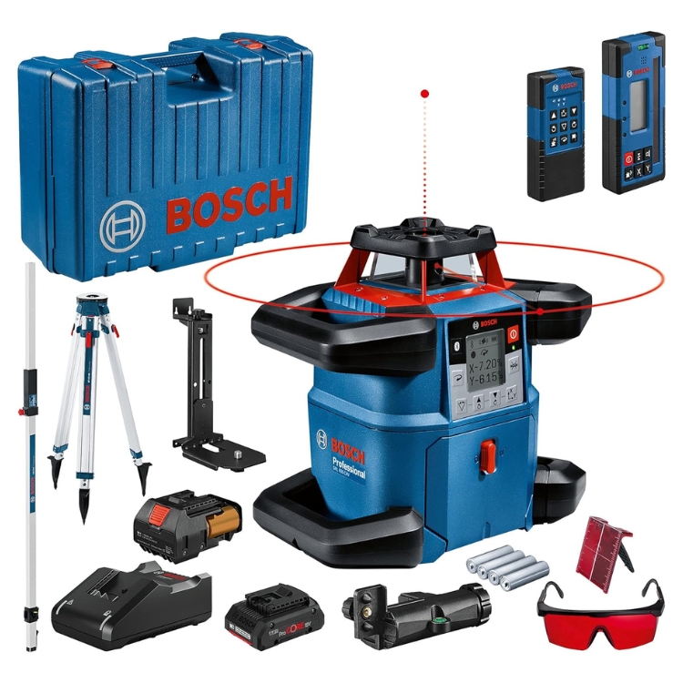BOSCH građevinski laser GRL 600 CHV + BT 170 HD + GR 240 + kovčeg