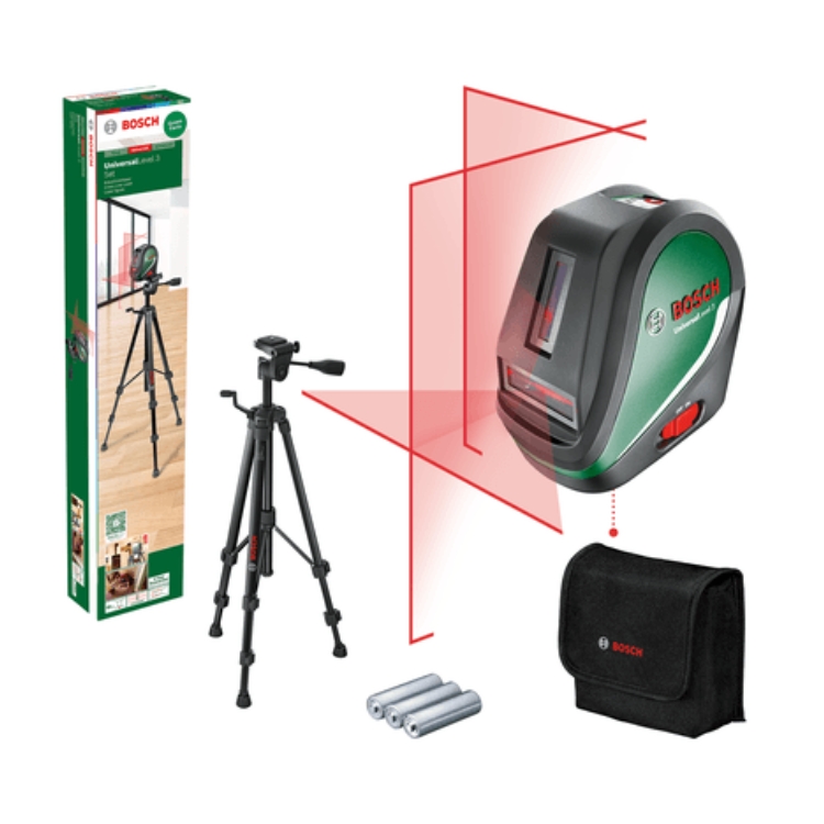 BOSCH križni laserski nivelir UniversalLevel 3 Set