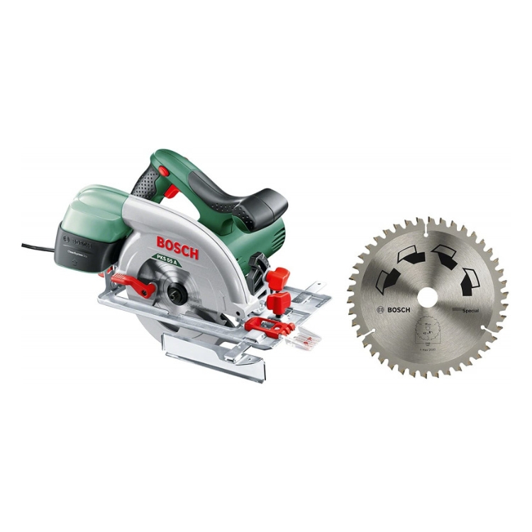BOSCH ručna kružna pila PKS 55 A +list kružne pile s preciznom oštricom 24 zuba