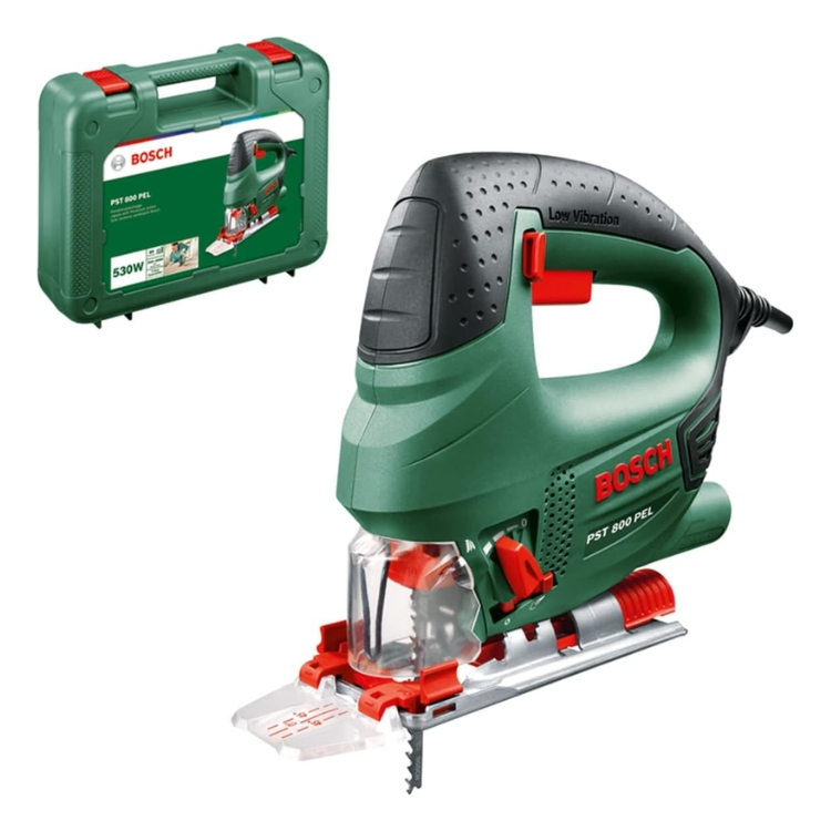 BOSCH ubodna pila PST 800 PEL + 10-dijelni set listova pile + kovčeg