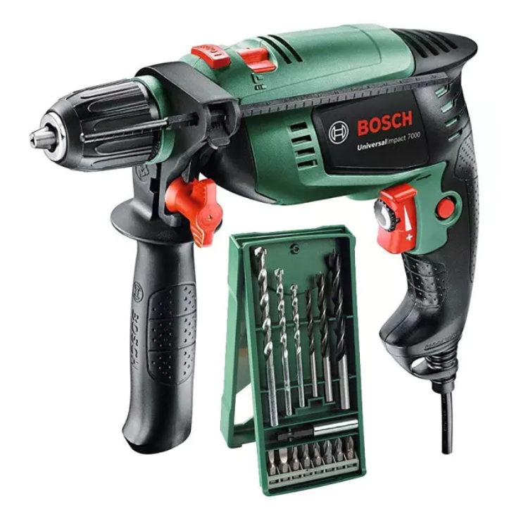 BOSCH udarna bušilica UniversalImpact 700 + 15 dj. set pribora