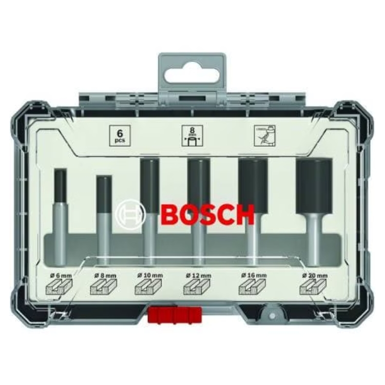 BOSCH 6-dijelni set glodala 6 mm prihvat