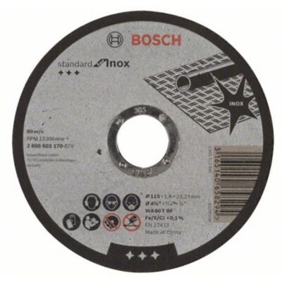 BOSCH rezna ploca za metal ravna Standard 115×16 mm alati matic 881343860 Alati Matić Alati vrhunske cijene i kvalitete