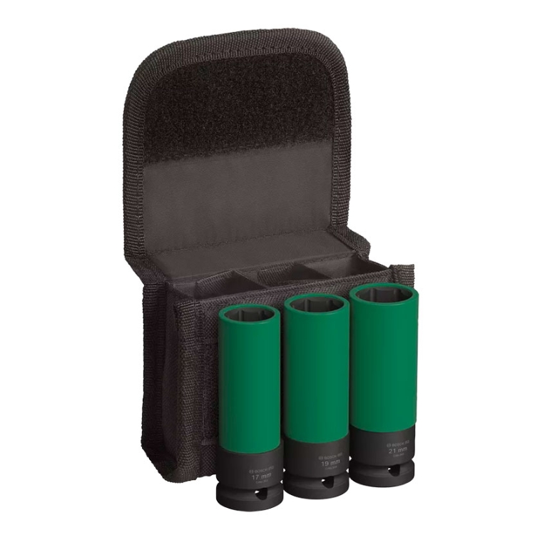 BOSCH set nasadnih udarnih ključeva 1/2″ 17-21/3