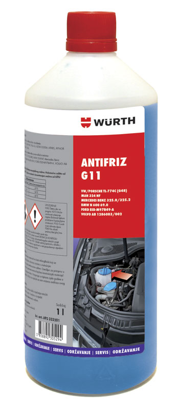 Wurth ANTIFRIZ G11 (PLAVI) - PET 1L