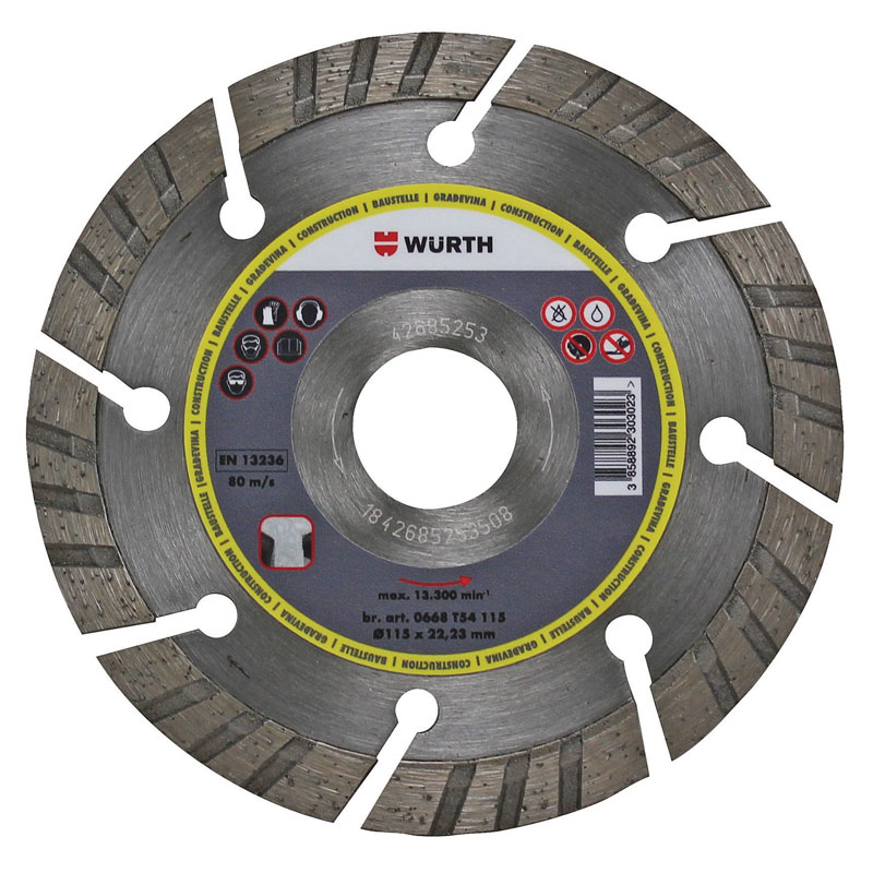 Wurth DIJAMANTNA REZNA PL.-GRAD.-2,6MM-D230X22,23-RL