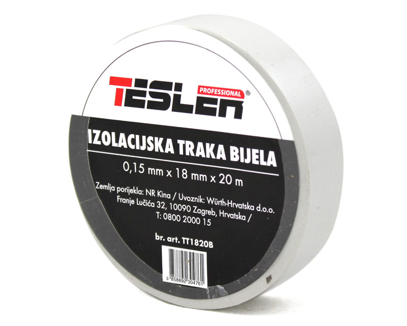 Wurth IZOLIR TRAKA BIJELA TESLER 0,15mm x 18mm x 20m
