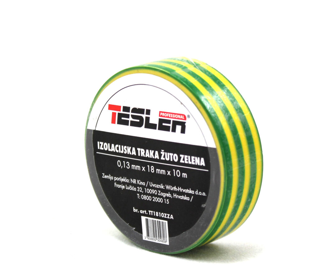 Wurth IZOLIR TRAKA ŽUTO/ZEL TESLER 0,15mm x 18mm x 10m